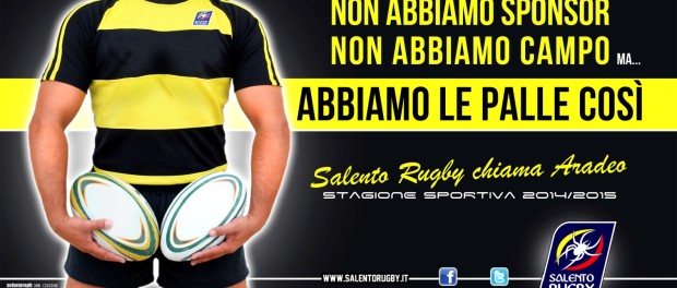 Senza sponsor e senza campo ma l’A.S.D. Salento Rugby supera le difficoltà con ottimismo!