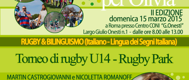 Rugby e LIS in campo insieme per “Carpe Metam per Olivia”