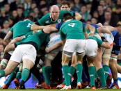 RBS 6 Nations Championship, Aviva Stadium, Dublin 14/2/2015Ireland vs France IrelandÕs Paul OÕConnell drives a maul onMandatory Credit ©INPHO/Colm O'Neill