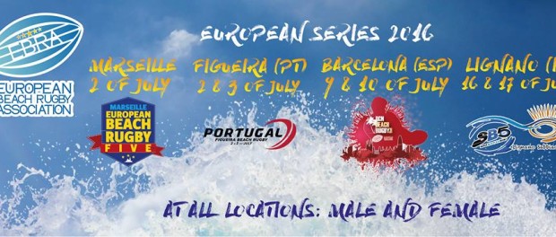 Definito il circuito 2016 della Coppa Europa di Beach Rugby