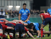 Rbs Sei Nazioni 2016 under 20, round 1, Nevers, Stade Du Pré Fleuri 05/02/2016, Francia U20 v Italia U20, il mediano di mischia azzurro Trussardi.