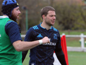 Treviso, 23/11/2015, Centro sportivo "La Ghirada", raduno degli atleti della Nazionale Italiana, Marco Barbini con George biagi.