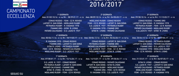 Pubblicato il calendario del massimo campionato italiano