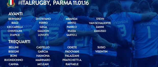 I convocati per il raduno di Parma